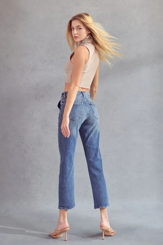 KanCan High Rise Slim Straight Jeans