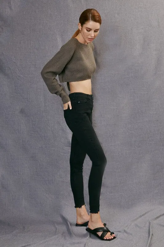 KanCan High Rise Super Skinny Jeans- Black