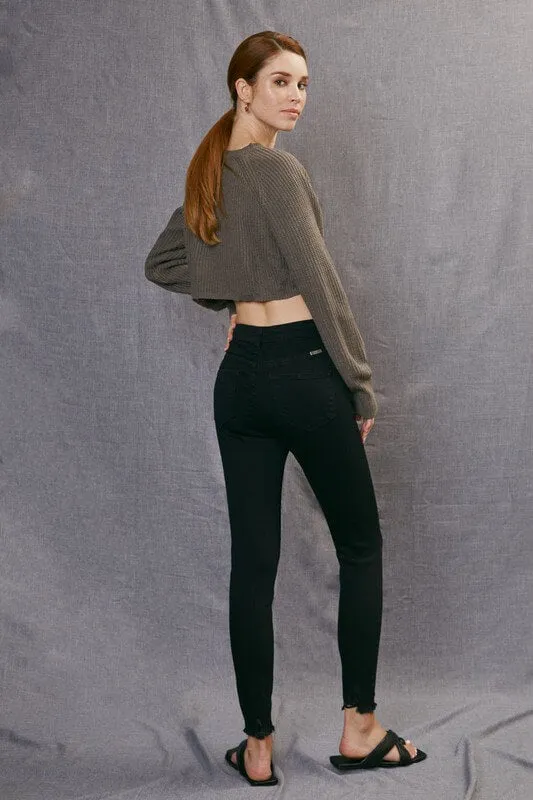 KanCan High Rise Super Skinny Jeans- Black