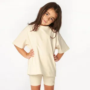 Kids Tales Children's Cycling Shorts Set -  Beige
