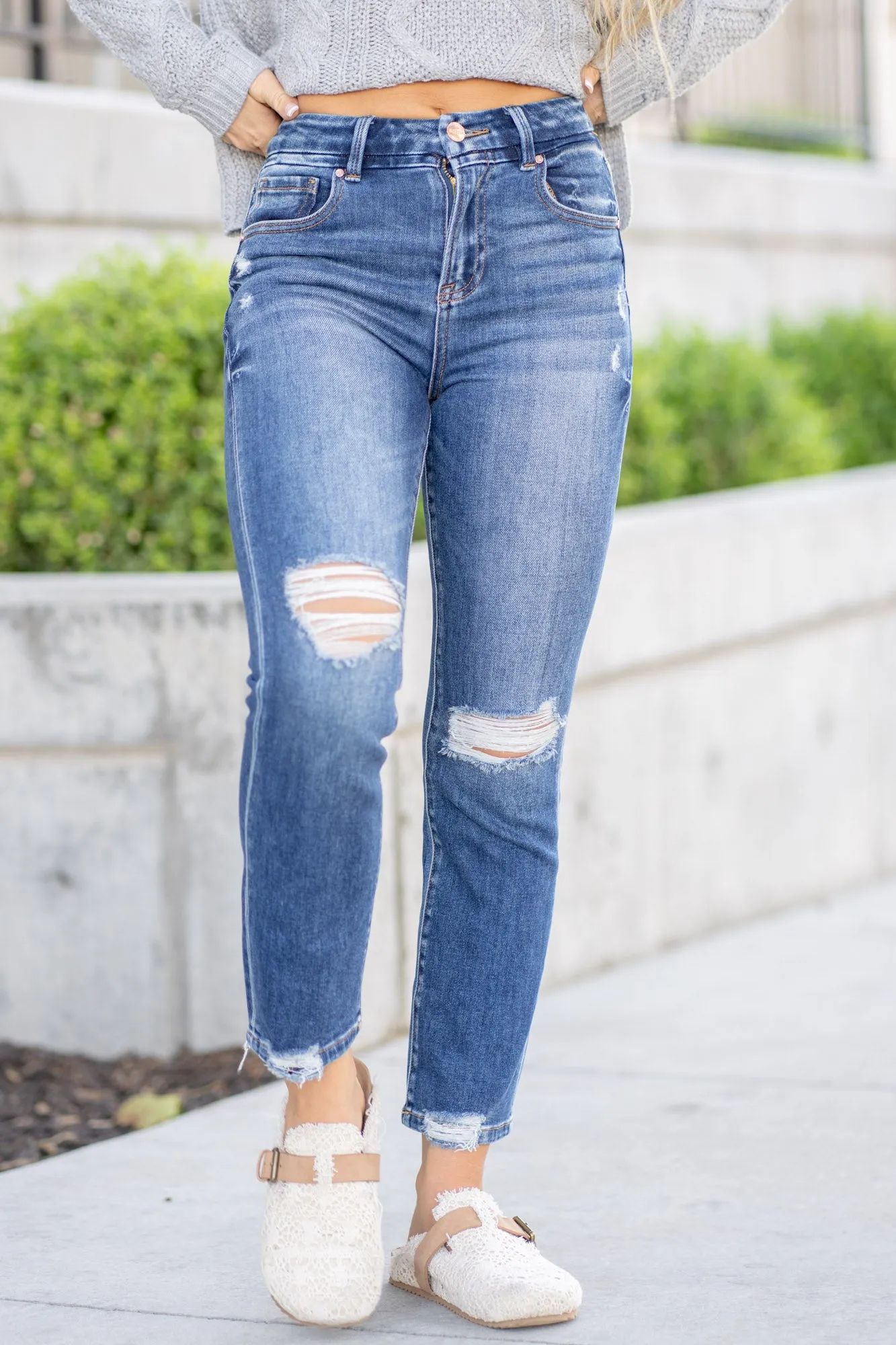 Knox High Rise Crop Straight Leg Regular & Plus Sizes