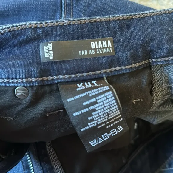 KUT Diana High Rise Fab Ab Skinny Jean size 12P