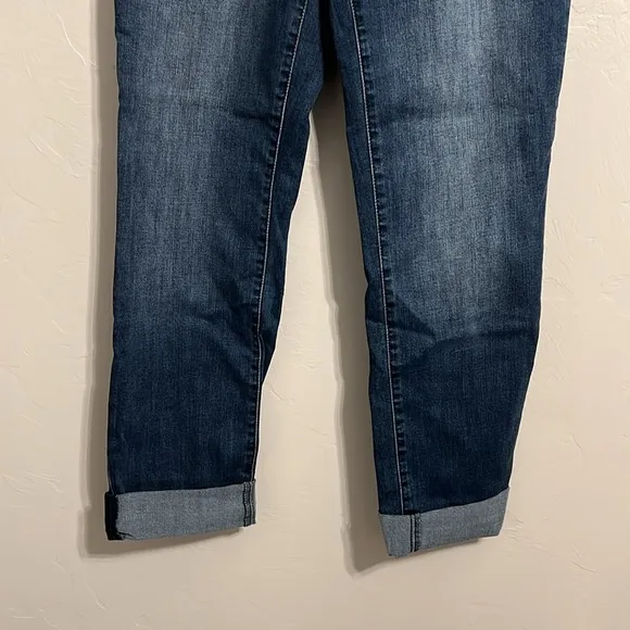 KUT from the Kloth Carrie Roll Cuff Boyfriend Straight Jeans