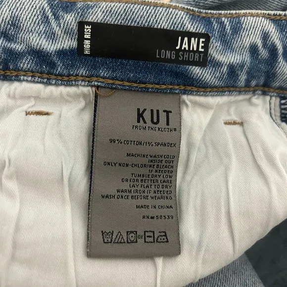 Kut From‎ the Kloth Jane High Rise Long Short Size 12