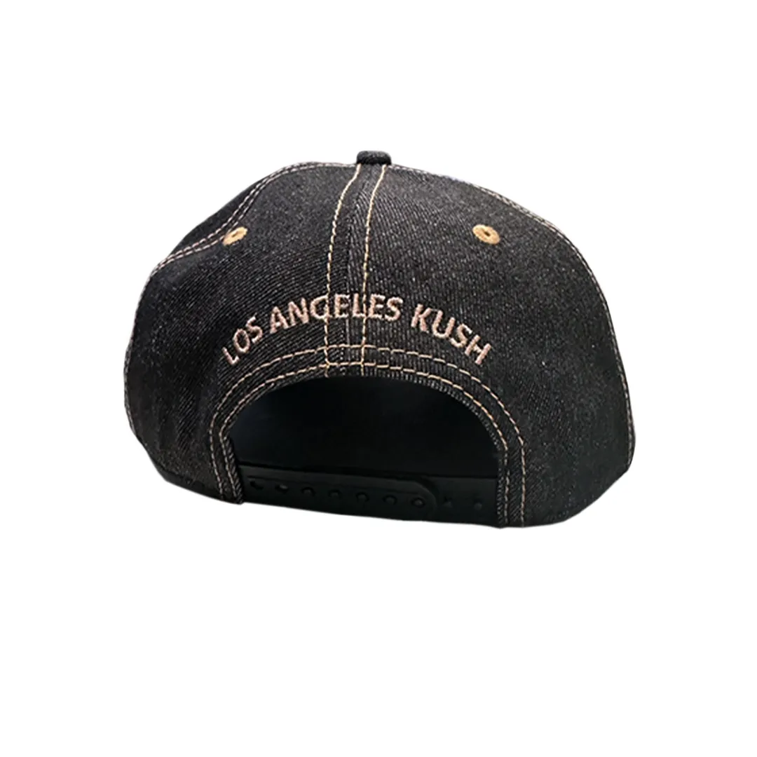 LA Kush Signature Snapback - Denim/Beige