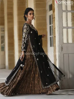 Latest Pakistani Black Bridal Dresses Online #BS200