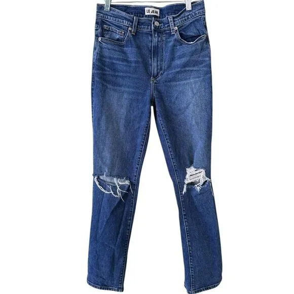 Le Jean Isla Straight Leg Jeans 28
