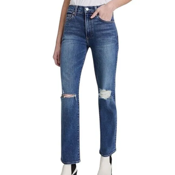 Le Jean Isla Straight Leg Jeans 28