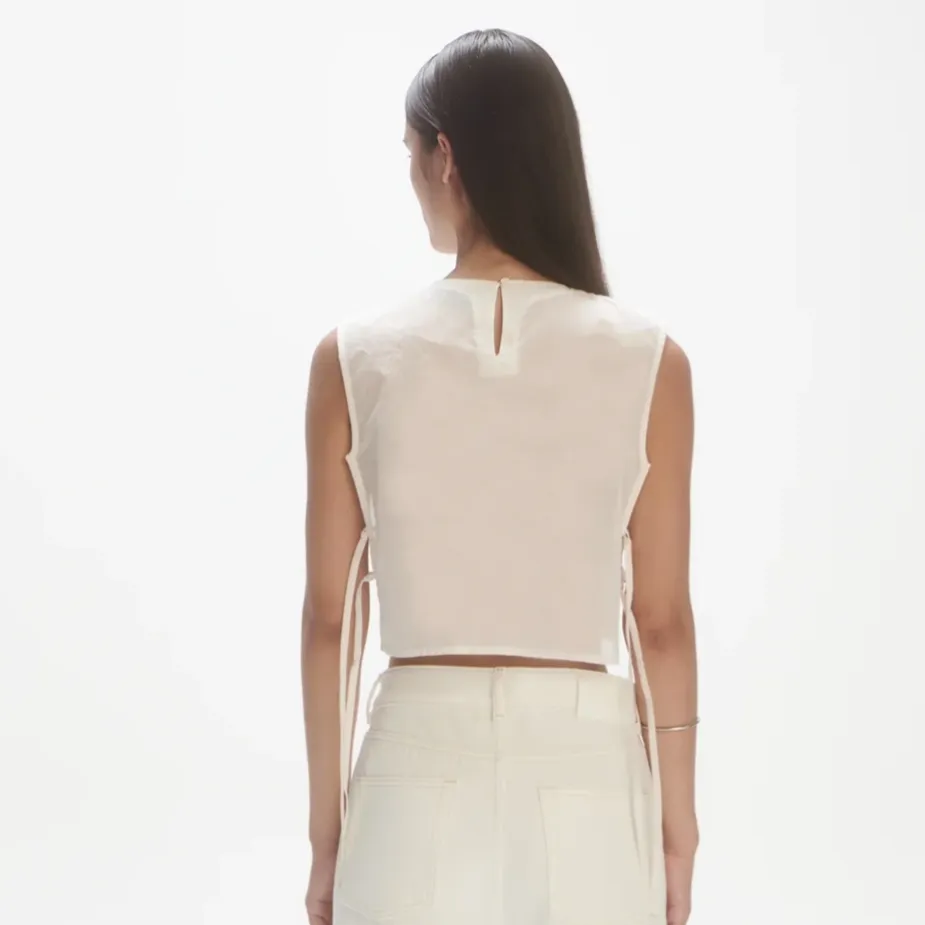 Les Coyotes De Paris Sequin Top Off White/Yellow Sequins