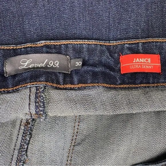 Level 99 Janice Distressed Ultra Skinny Jeans