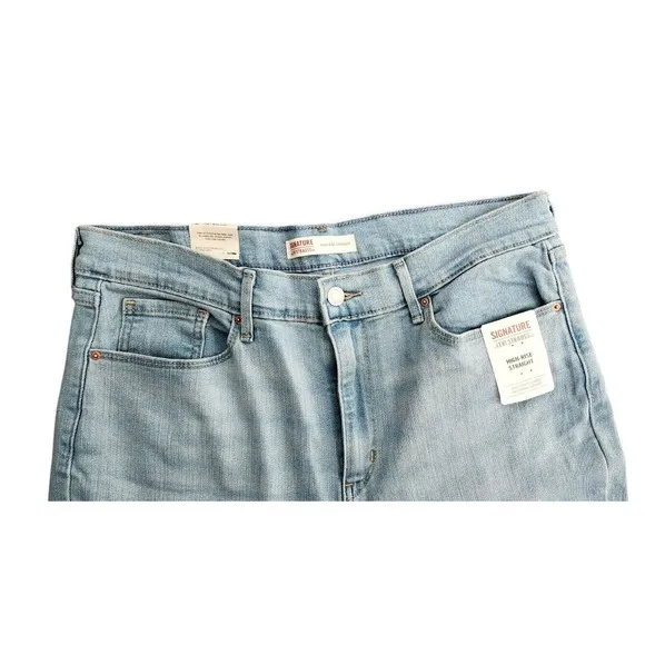 Levi Strauss High Rise Straight Jeans Size 14