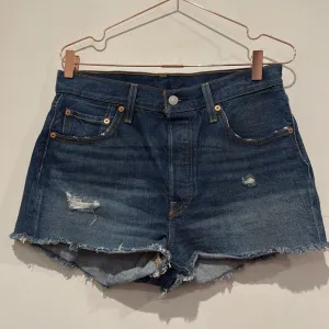 Levi’s 501 Button Fly Cutoff Raw Hem Jean Shorts S58022 Size High Rise. NWOT