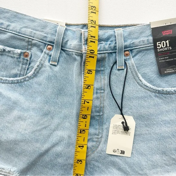 Levi’s 501 Shorts High Rise Denim Jean Women’s Size 30 Blue