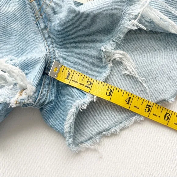 Levi’s 501 Shorts High Rise Denim Jean Women’s Size 30 Blue