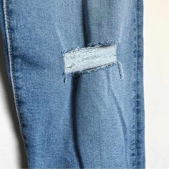 Levi’s Button Fly Ribcage Distressed Straight Ankle Jeans Size 32 x 27 NEW