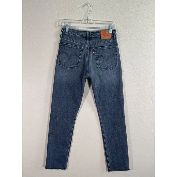 Levi's Jeans Women's Premium 501 S Skinny Button Fly Dark Wash