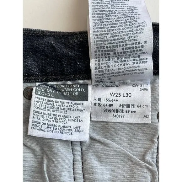 Levi's Jeans Women's Premium 501 S Skinny Button Fly Dark Wash