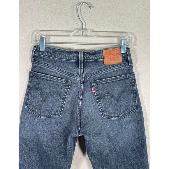 Levi's Jeans Women's Premium 501 S Skinny Button Fly Dark Wash