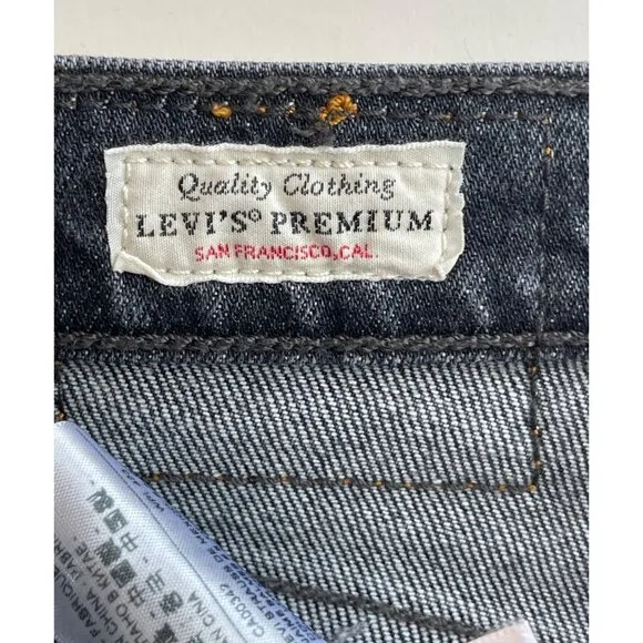 Levi's Jeans Women's Premium 501 S Skinny Button Fly Dark Wash