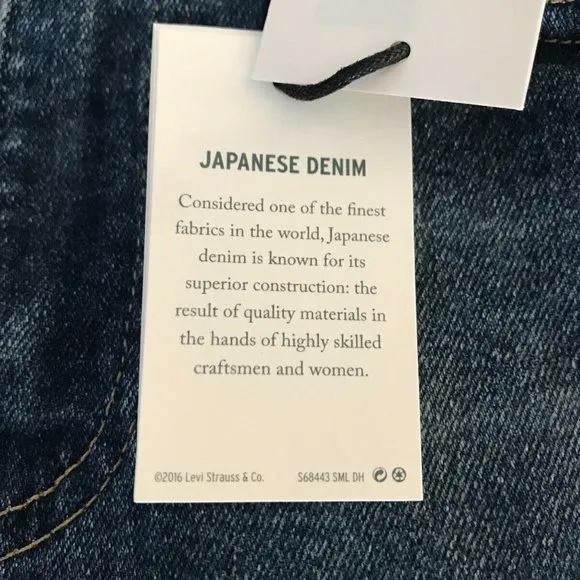 Levis Made Crafted 721 Hi Rise Women's Jeans Japan size 26 x 30 NWT