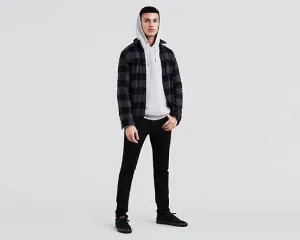 Levi's Mens 510 4173 Skinny Fit Black Wash Denim Jeans Size 30 x 32