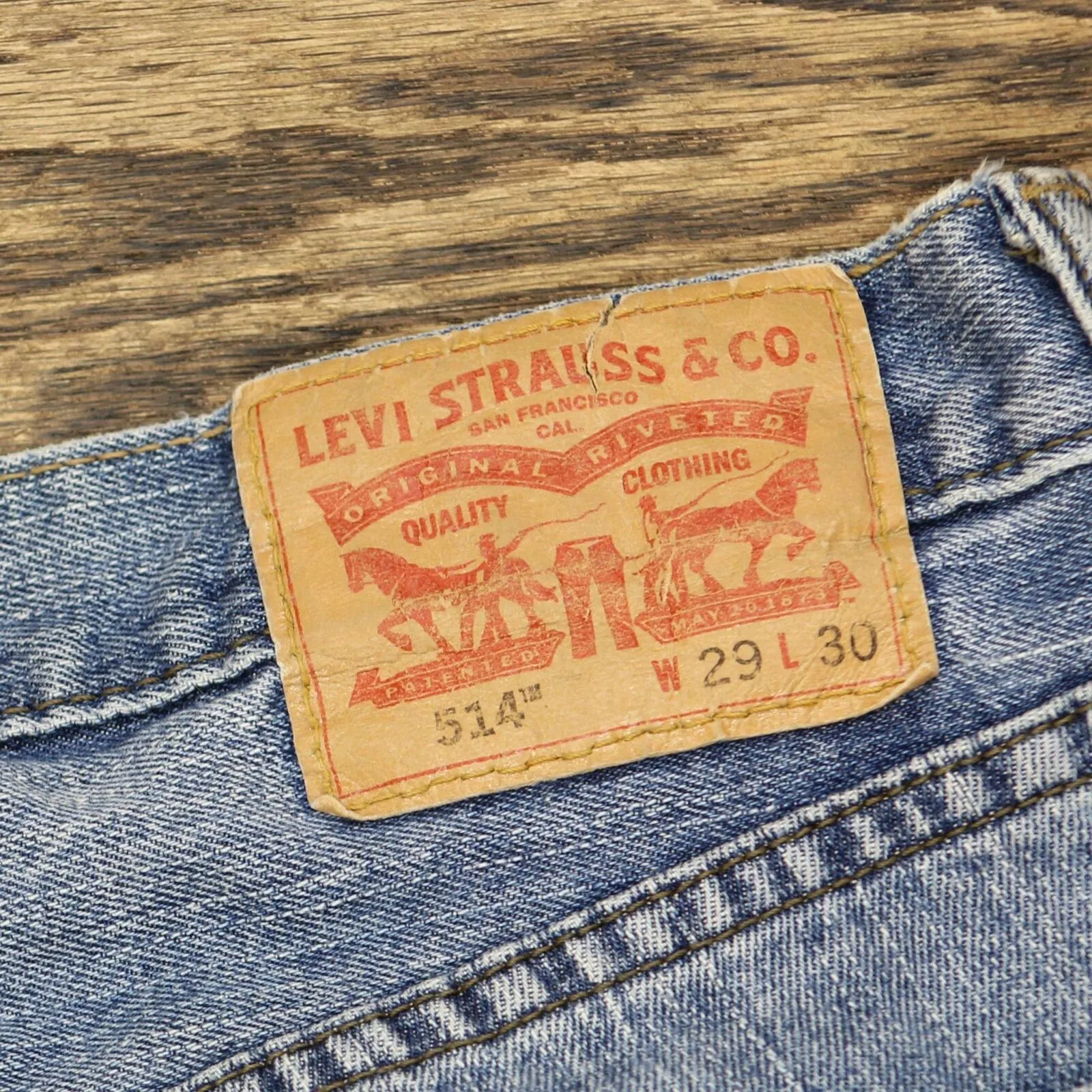 Levis Mens 514 Straight Leg Zipper Fly Jeans 166a08fe6c279f Blue 29x30