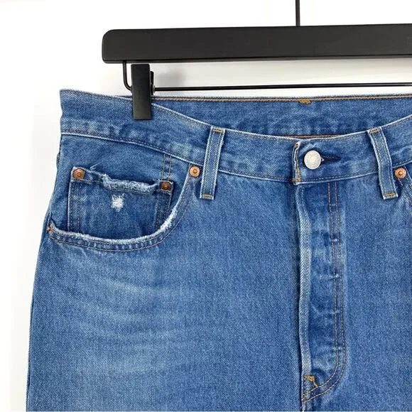 LEVI'S Premium 501 Original Fit Jean Blue Denim W32 x L30