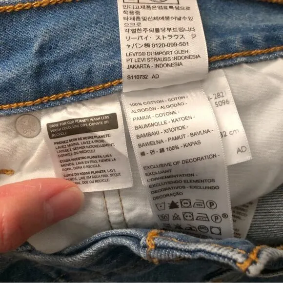 LEVI'S Premium 501 Original Fit Jean Blue Denim W32 x L30