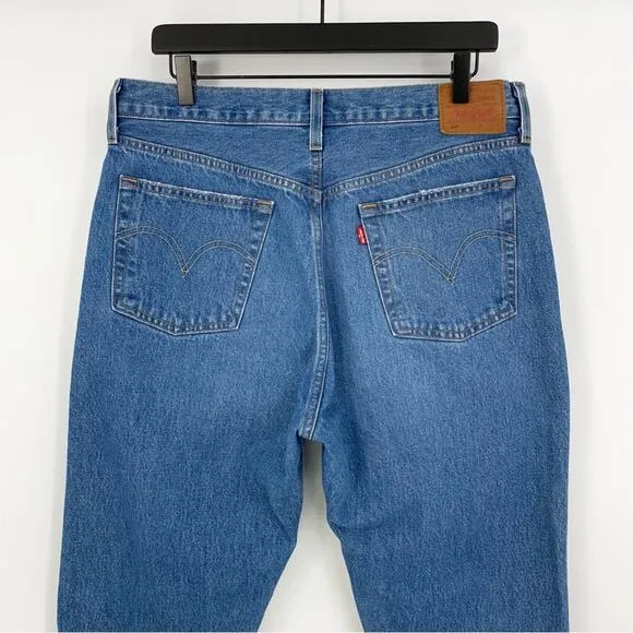 LEVI'S Premium 501 Original Fit Jean Blue Denim W32 x L30
