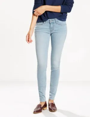 Levi's Womens 711 0007 Skinny Light Wash Slim Denim Jeans Size 29 X 32