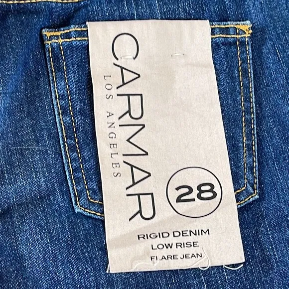 LF CARMAR RIGID DENIM LACE UP LOW RISE FLARE JEANS ** NWT**