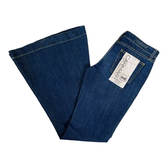 LF CARMAR RIGID DENIM LACE UP LOW RISE FLARE JEANS ** NWT**