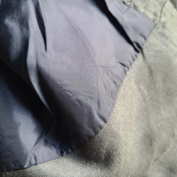 LIFE AFTER DENIM 100% Silk Twill Olive Green Button Front Trench Coat Medium