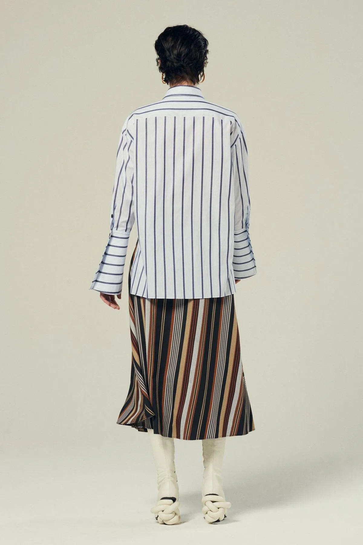 Lina Shirt in Navy Stripe