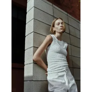 LINEN COTTON SWEATER TANK