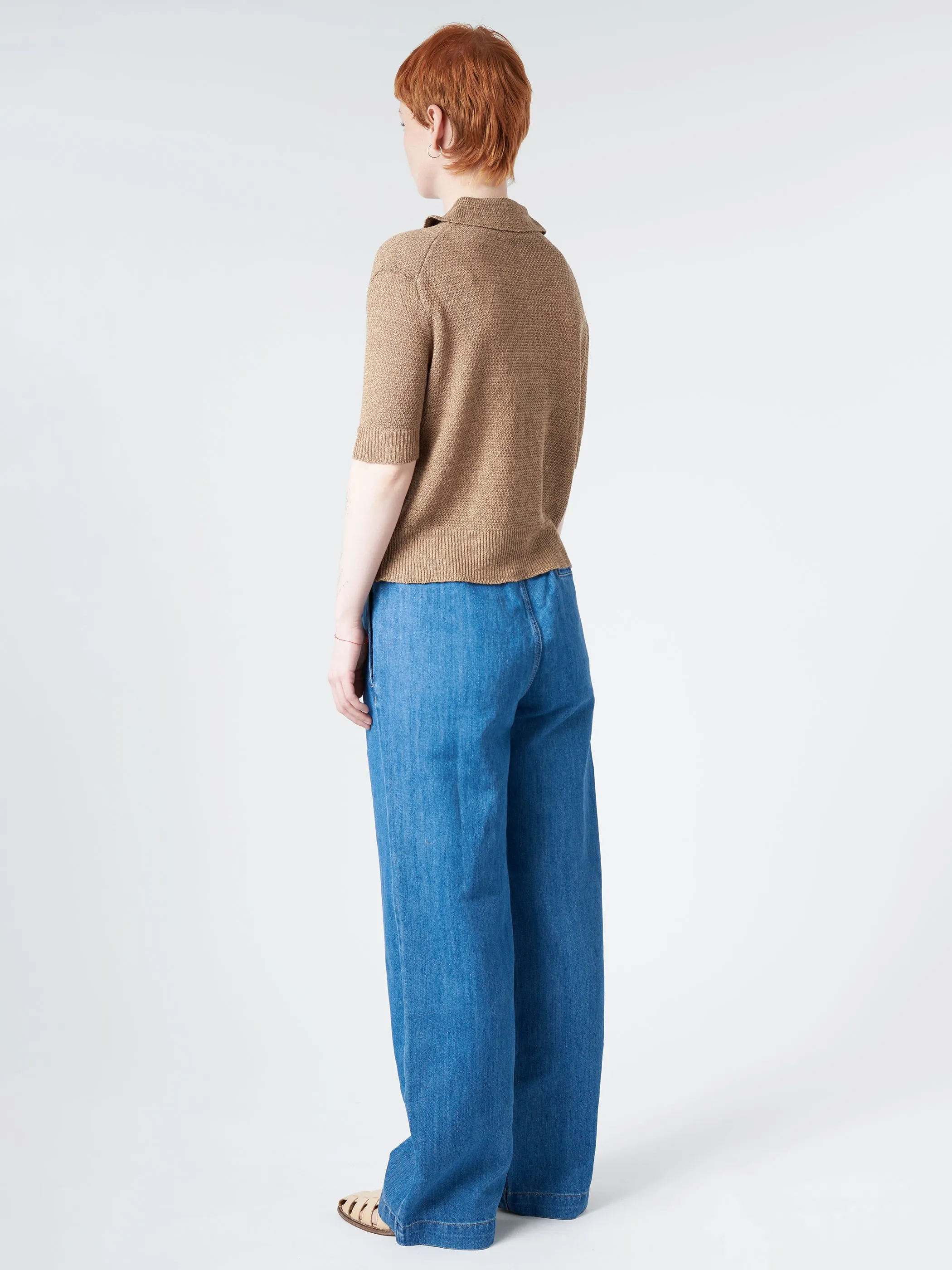 Linen Polo Sweater