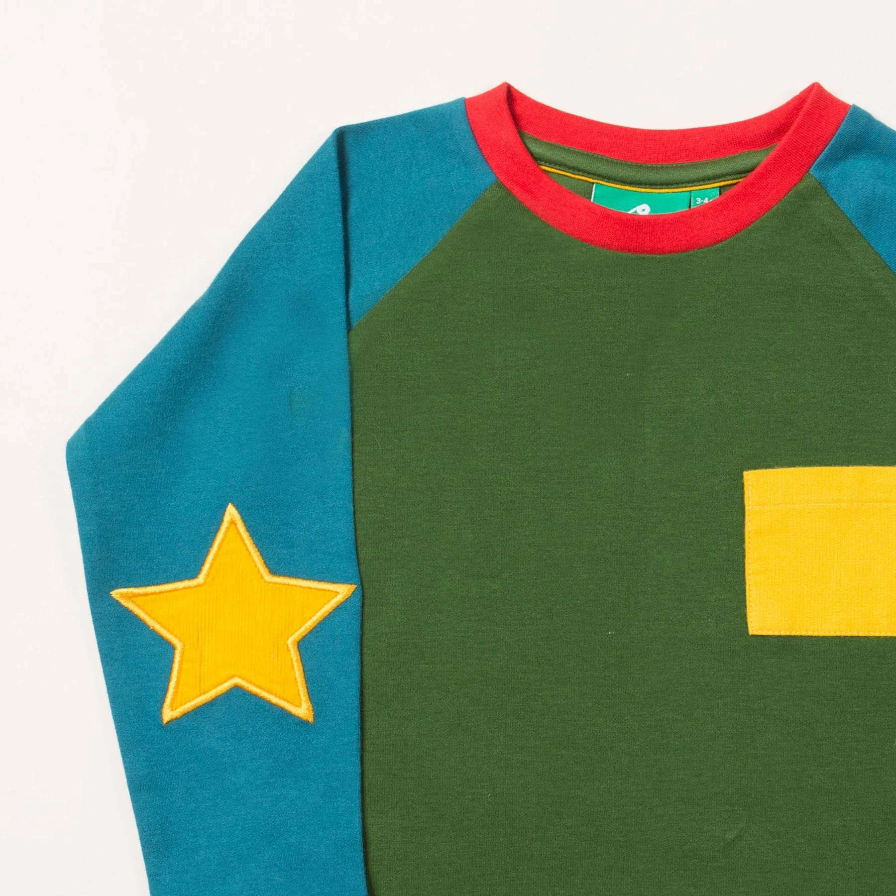 Little Green Radicals Woodland Green Star T-shirt Organic Cotton (3-12mths)