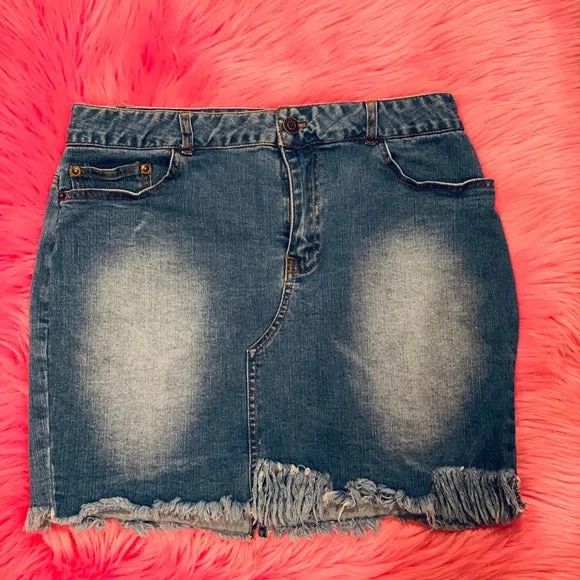 Love Tree Denim Skirt