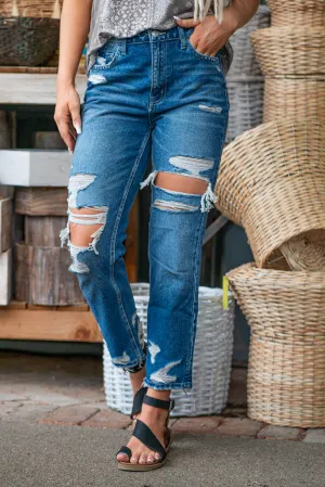 Lucid Dream High Rise Crop Straight