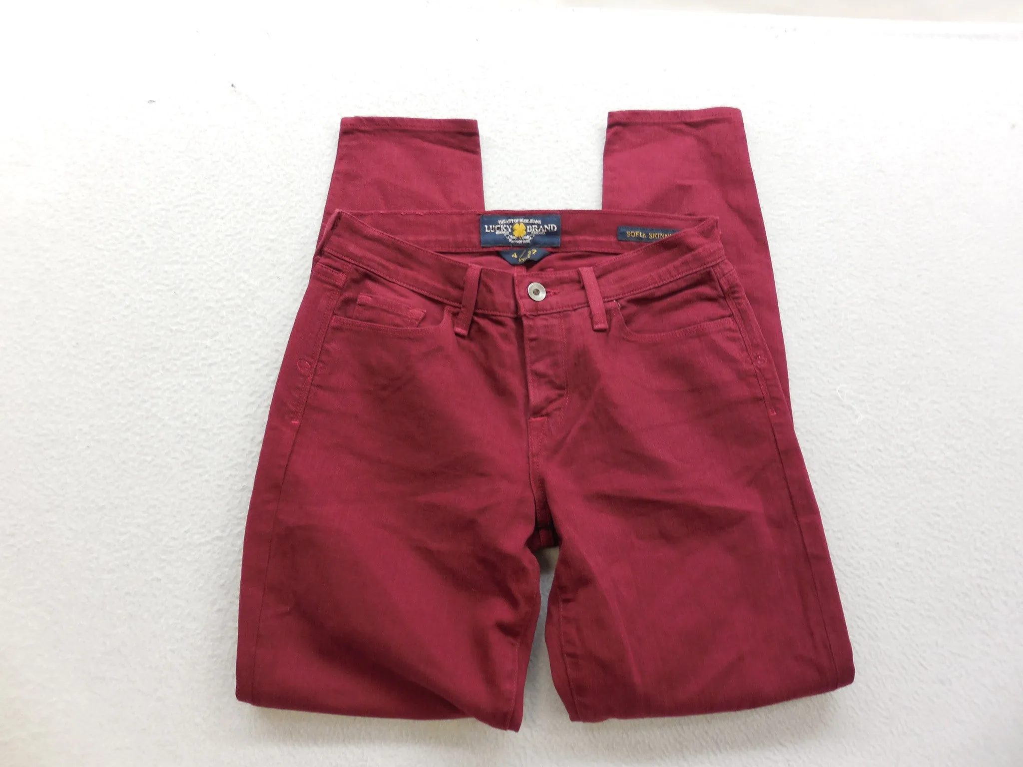 Lucky Brand Womens Velvet Cherry Slim Skinny Denim Jeans Size 4/27