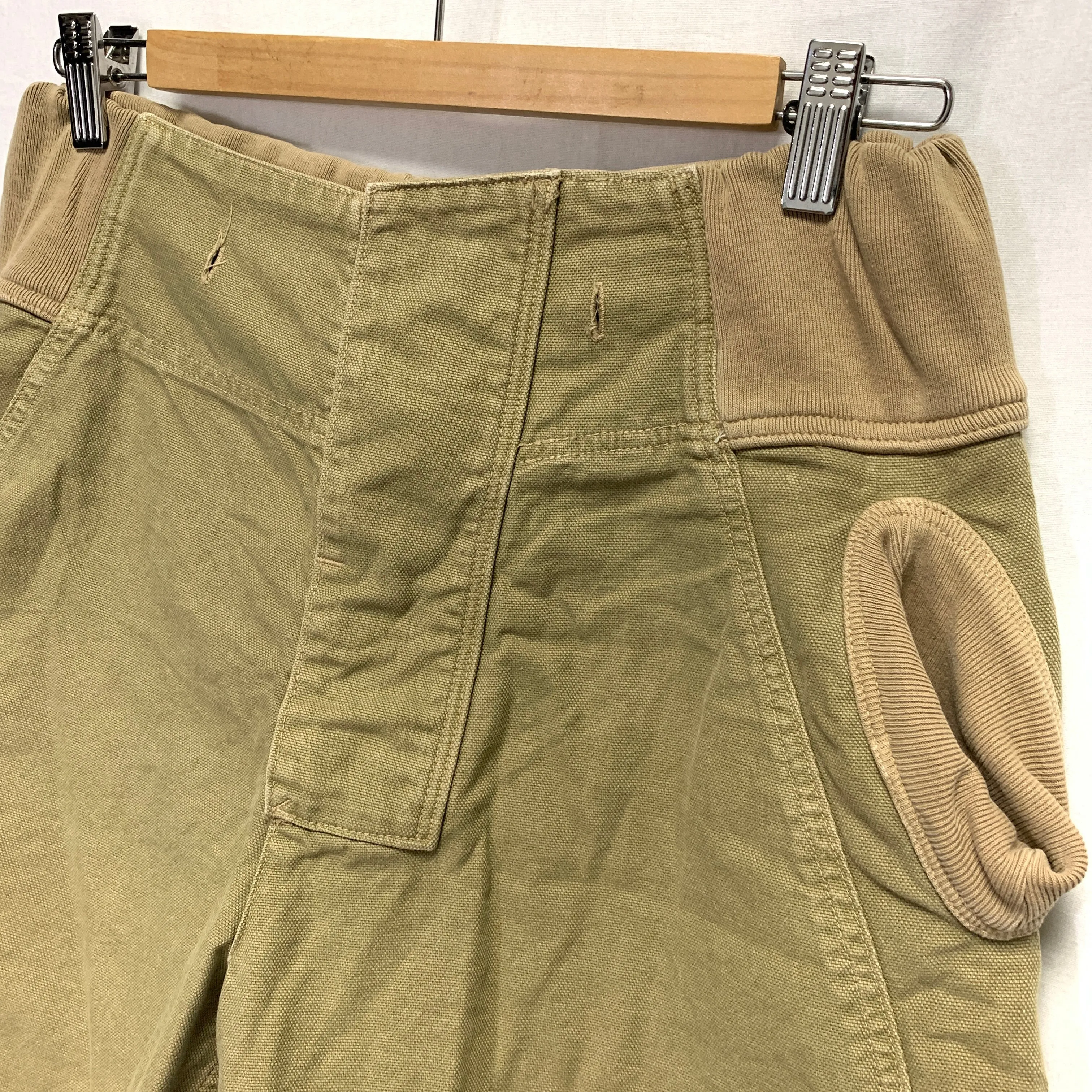 [M] Kapital Cotton Canvas Saurel Nouvelle Shorts Olive
