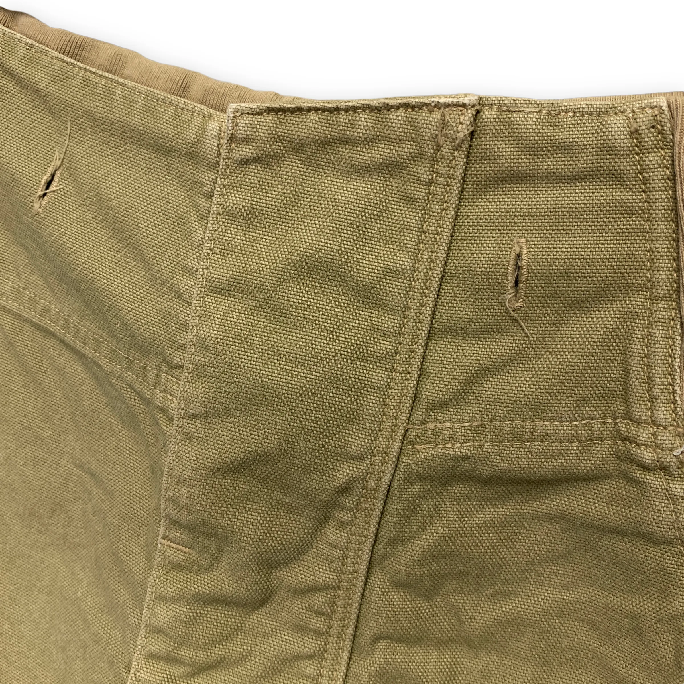 [M] Kapital Cotton Canvas Saurel Nouvelle Shorts Olive