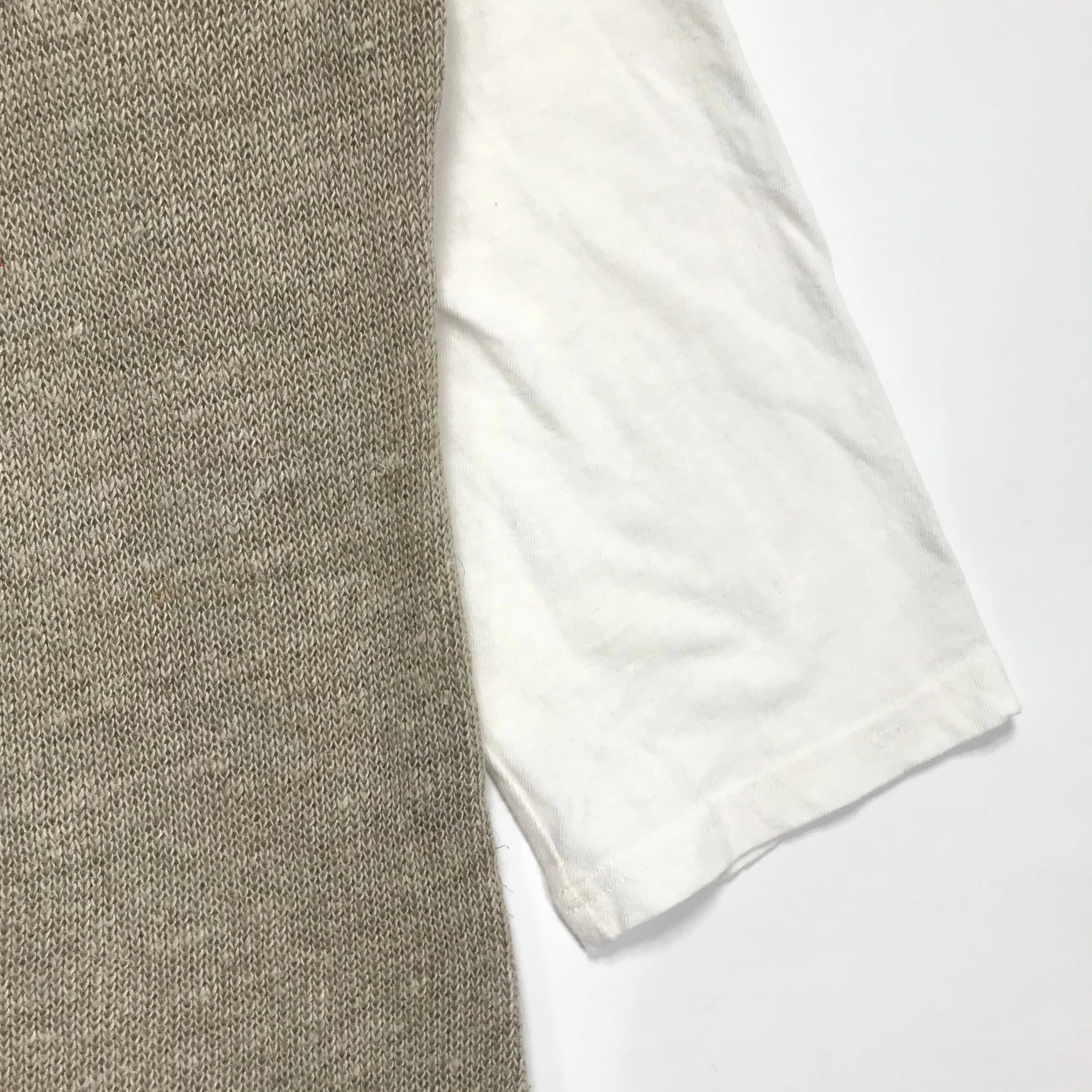 [M] Kapital Shark Biscuit Hemp Linen Knit 3/4 Shirt