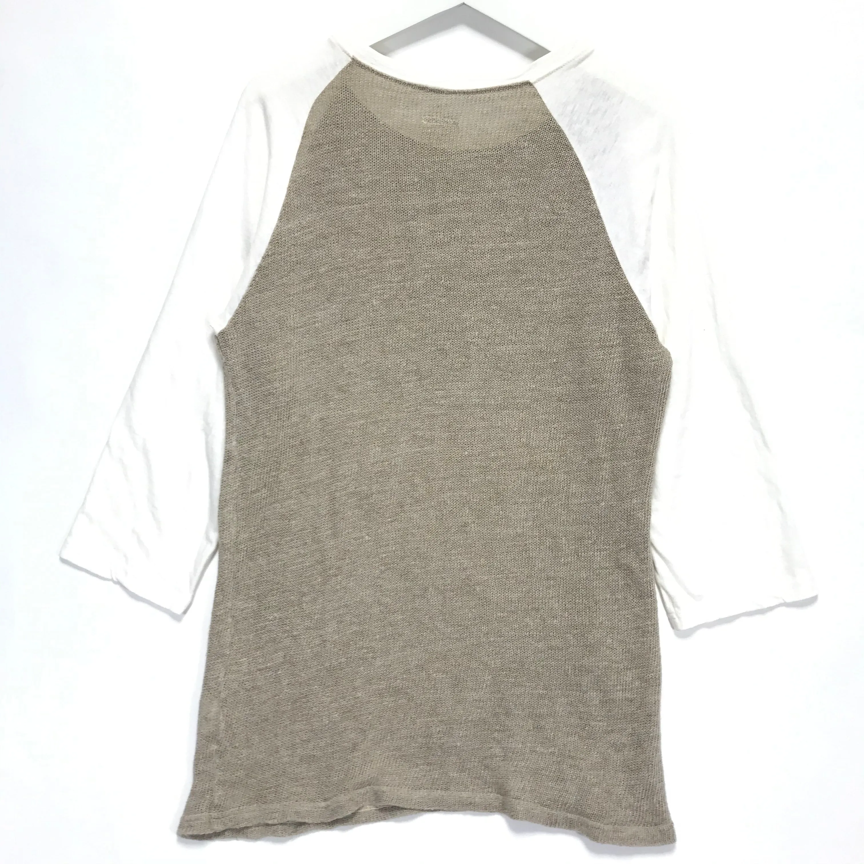 [M] Kapital Shark Biscuit Hemp Linen Knit 3/4 Shirt