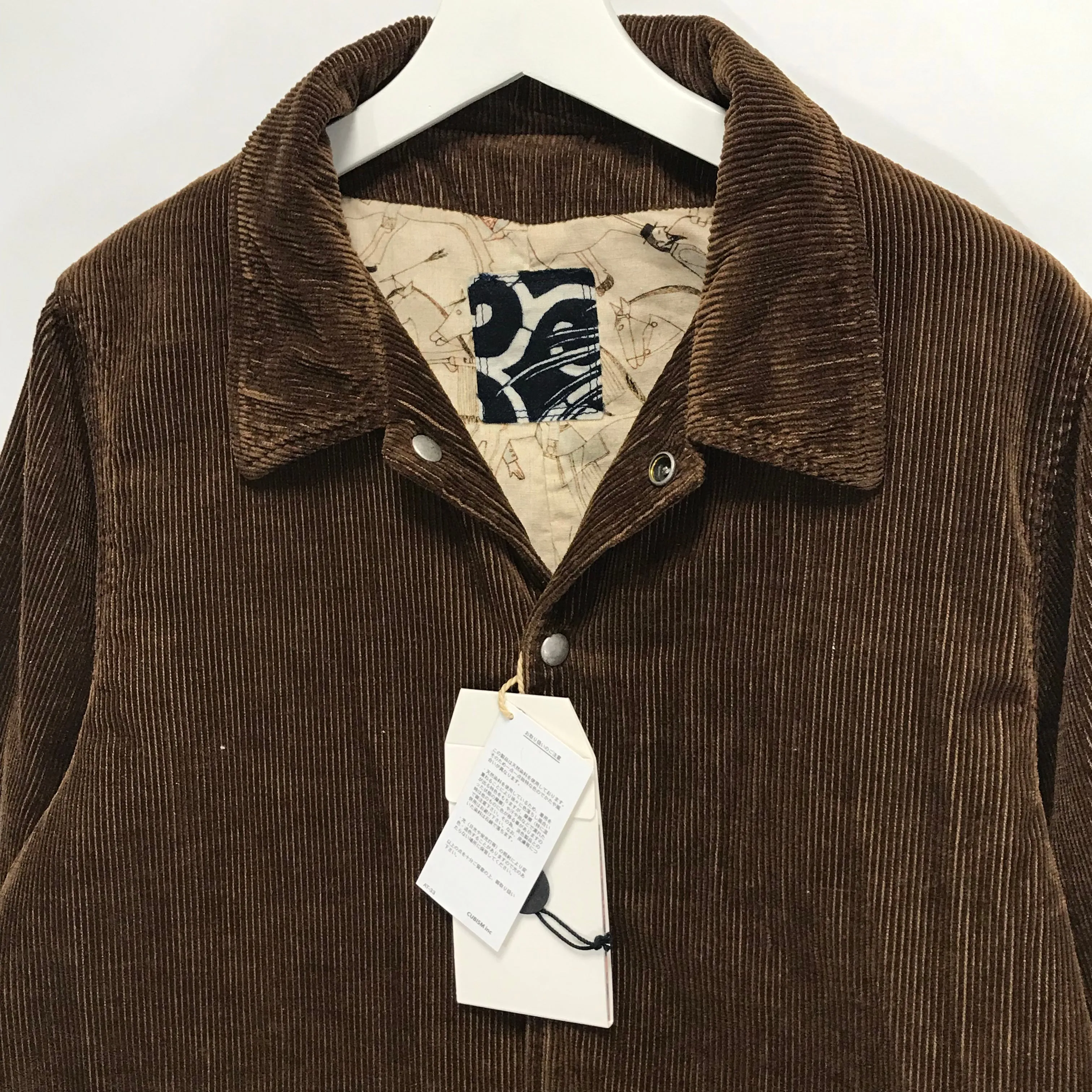 [M] Visvim ICT 18AW COACH JKT CORDUROY ND (Natural Dye) Brown