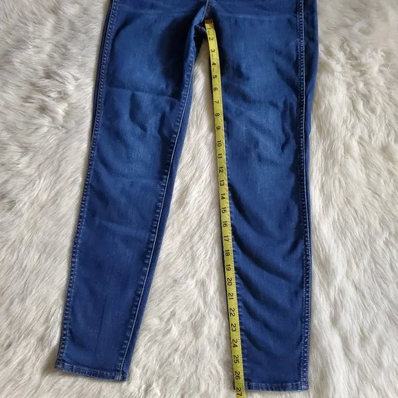 Madewell 10 Inch High Rise Skinny Jeans in Tarren Wash Thermolite Size 27