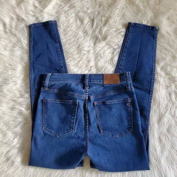 Madewell 10 Inch High Rise Skinny Jeans in Tarren Wash Thermolite Size 27