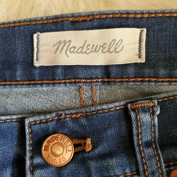 Madewell 10 Inch High Rise Skinny Jeans in Tarren Wash Thermolite Size 27