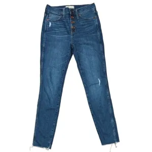 Madewell 10&quot; High-Rise Skinny Jeans button  front J7914 size 26