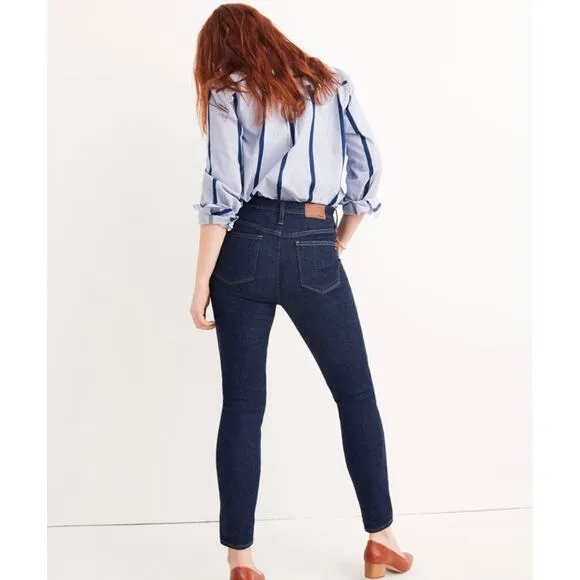 Madewell 10&quot; High Rise Skinny Jeans in Lucille Wash Size 28